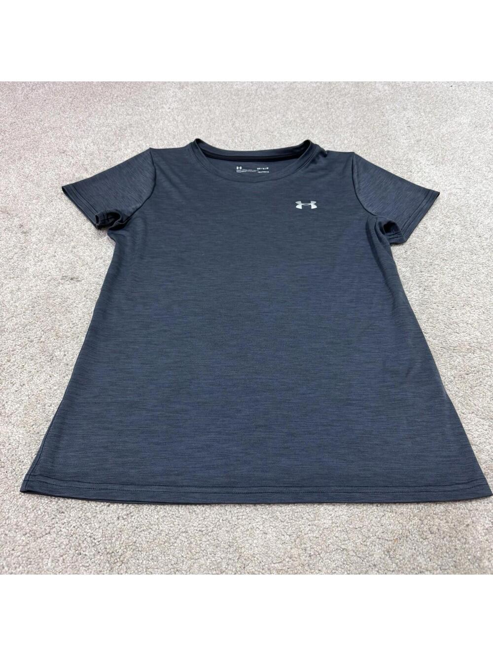 Under Armour T-Shirt Women’s Gray Short Sleeve Size Medium Loose
